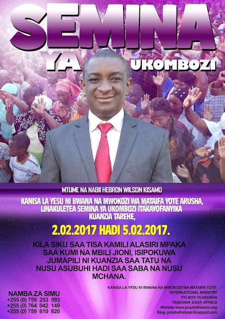 SEMINA YA UKOMBOZI PROPHET HEBRON