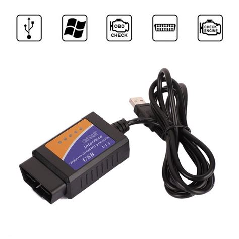 Elm327 Usb Obd2 Obdii Elm 327 Usb V1 5 Diagnostic Interface Cable