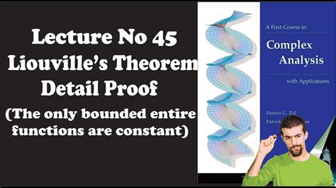 Liouvilles Theorem Proof In Complex Analysis Liouvilles Theorem