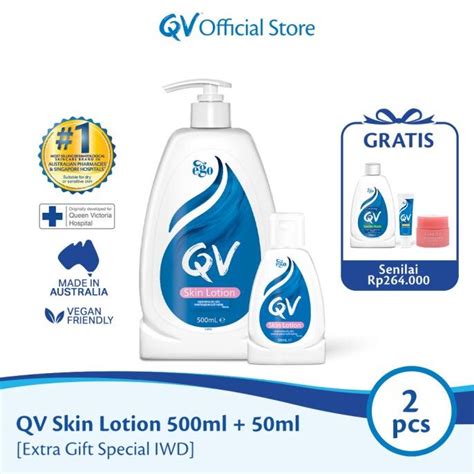 Jual Qv Skin Lotion Ml Ml Extra Gift Special Iwd Shopee