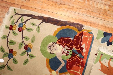 Chinese Buddhist Meditation Pictorial Rug For Sale at 1stDibs | buddhist rug