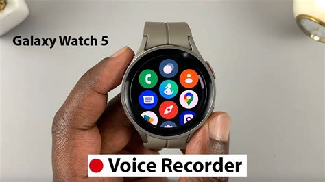 How To Use Voice Recorder On Samsung Galaxy Watch 5 5 Pro Youtube