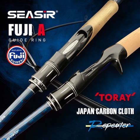 SEASIR REPEATER Fishing Rod FUJI A Guide Rings Spinning Casting Fishing