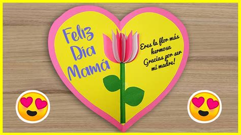 Tarjeta Para El D A De La Mujer Madre En Forma De Corazon Handmade