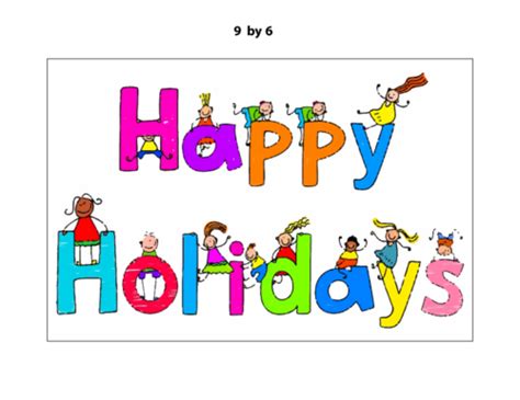 Free "Happy Holidays" Poster - KidsPressMagazine.com