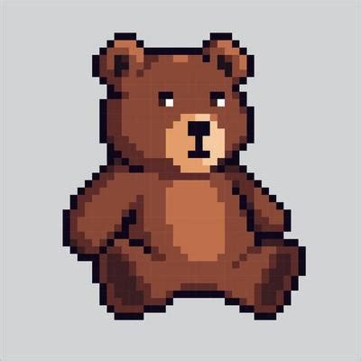 Pixel Bear Vector Art, Icons, and Graphics for Free Download