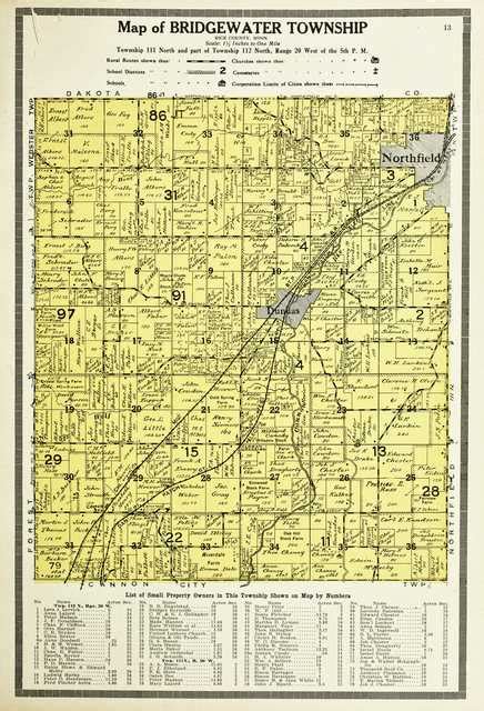 Map of Bridgewater Township | MNopedia