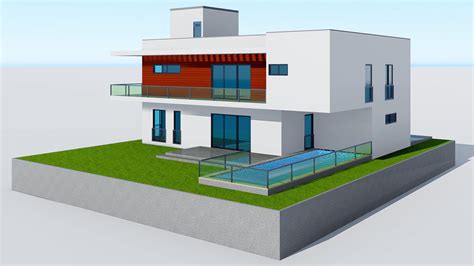 Modern House 16 3d Model By Virtual3d