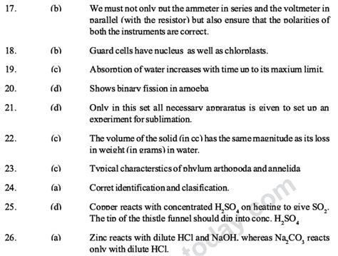 Cbse Class Science Mcqs Set Multiple Choice Questions