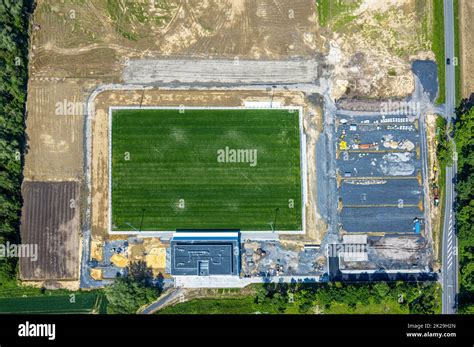 Luftaufnahme Baustelle Und Neubau Westfalia Sportpark Sportplatz Und