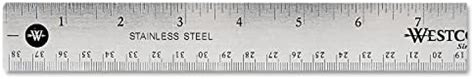 Amazon Westcott 10415 Stainless Metal Ruler With Non Slip Cork