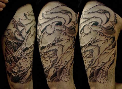 Iron Cypress | Japanese Kitsune Tattoo by Chris Walkin of Iron Cypress