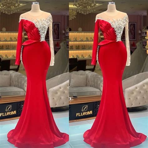 Us Superkimjo Red Evening Dresses Long Vestidos De Fiesta