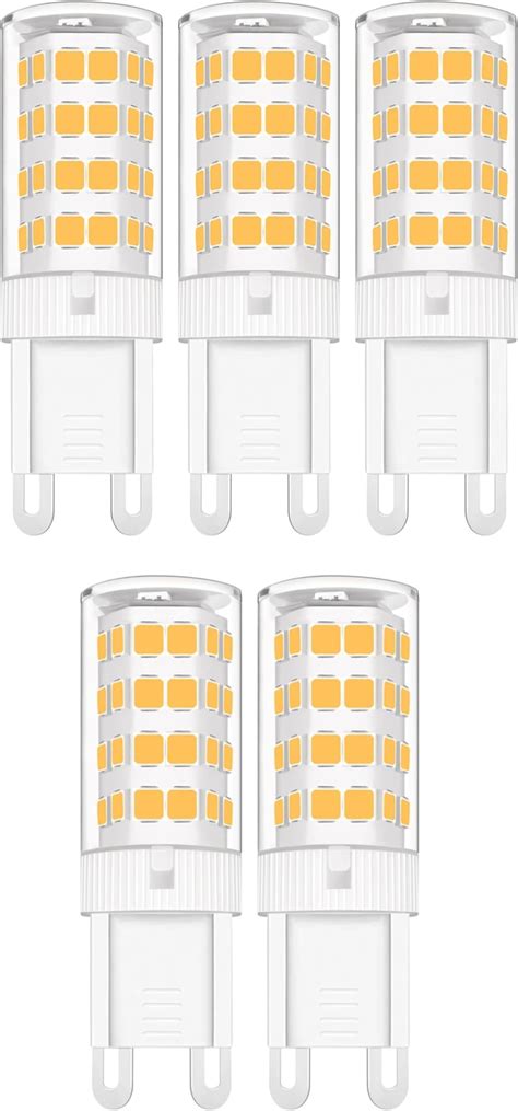 5 Pack G9 Led Bulbs 3000k Warm White G9 Led Bulb 5w G9 Bi Pin Ceramic