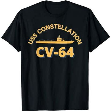 Us Aircraft Carrier Cv 64 Uss Constellation T Shirt