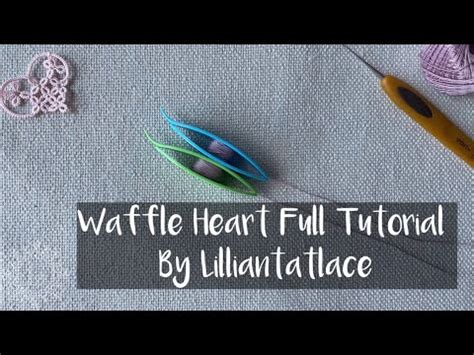 Waffle Heart Motif Full Tattingtutorial Frivolite Cute Heart