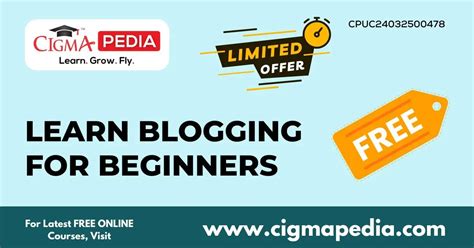 Learn Blogging For Beginners Free Udemy Course Read Now CIGMA Pedia