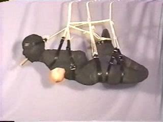 Roped Babe Is Standing Still While Getting Some Humiliations