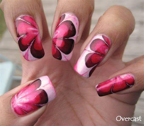 Water Marbling Nail Art Technique — Esther's Nail Corner