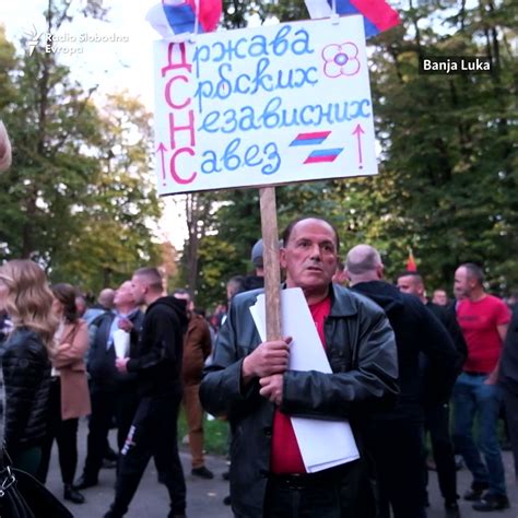 Radio Slobodna Evropa on Twitter U Banjaluci je održan protestni skup