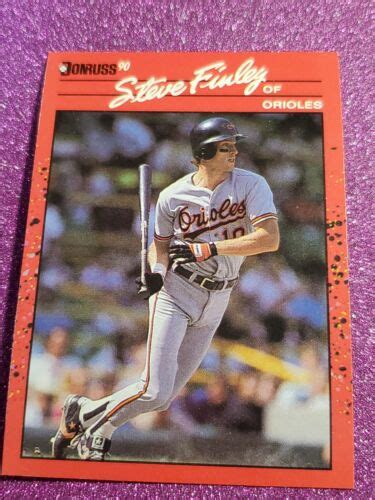 1990 Donruss 215 Steve Finley Rookie RC Baltimore Orioles EBay