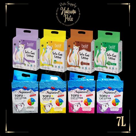 Signature Belif Tofu Cat Litter L Mints Lavender Lemon Pasir