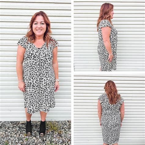 Chaylin Ruffle Sleeve V Neck Dress Lularoe