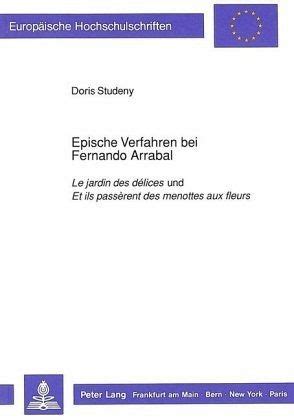 Epische Verfahren Bei Fernando Arrabal Von Doris Studeny Fachbuch