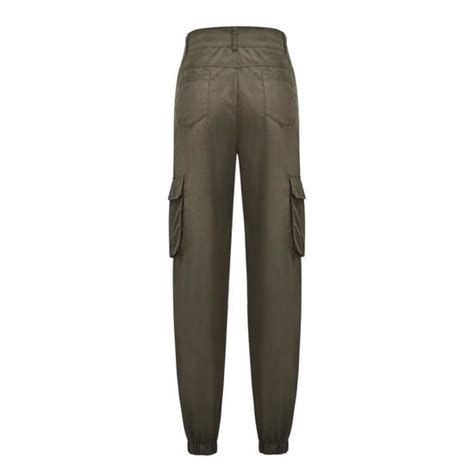 Pantalon Cargo Pour Femmes Fafeicy Coupe Cargo Green Marron S