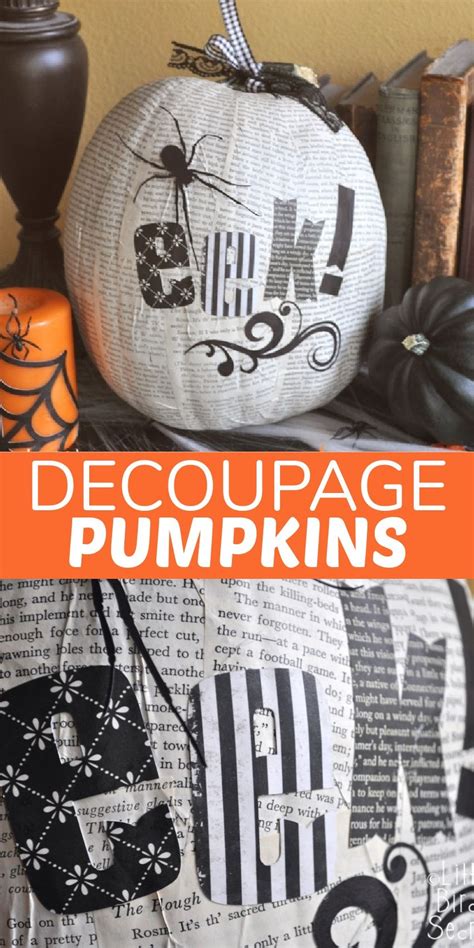 Make these spooky decoupage pumpkins to decorate your home this ...