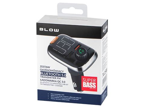 FM Transmitter BLOW 74 154 HandsFree BLUETOOTH USB nabíječka QC 3 0