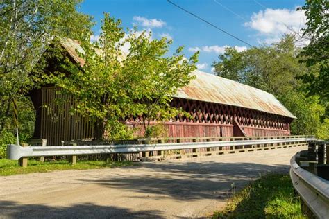 Indiana Covered Bridge Stock Photos Royalty Free Indiana Covered