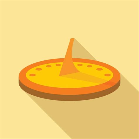 Sundial Icon Flat Style 14574556 Vector Art At Vecteezy