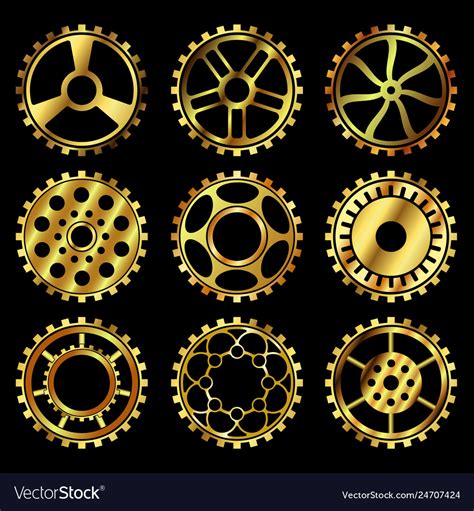 Steampunk gears Royalty Free Vector Image - VectorStock