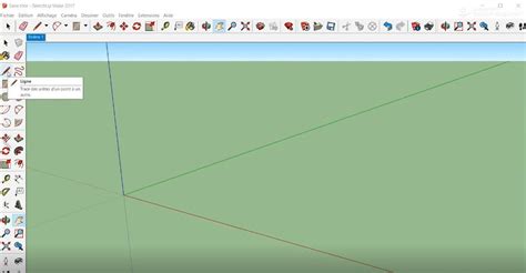 SKetchUp pour les débutants 2 l outil Ligne et Unités Bâtir sa