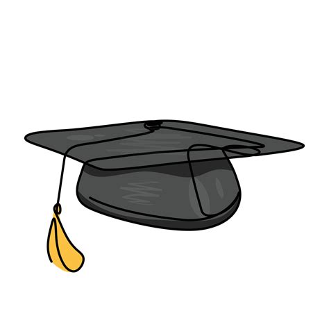 Graduation cap vector illustration 16623254 Vector Art at Vecteezy