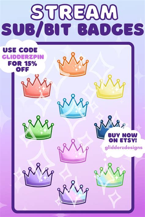 Crown Badge Twitch Crown Sub Badge Twitch Twitch Sub Badges Crown Crown