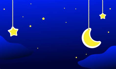 vector children's theme night background. 12190964 Vector Art at Vecteezy