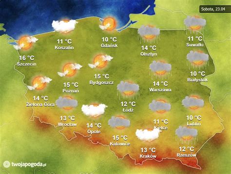 Pogoda na weekend Będzie się działo Wahania temperatury deszcze a