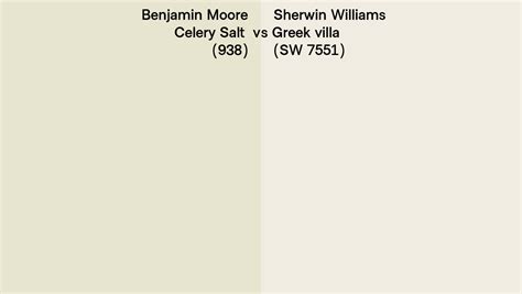 Benjamin Moore Celery Salt Vs Sherwin Williams Greek Villa Sw