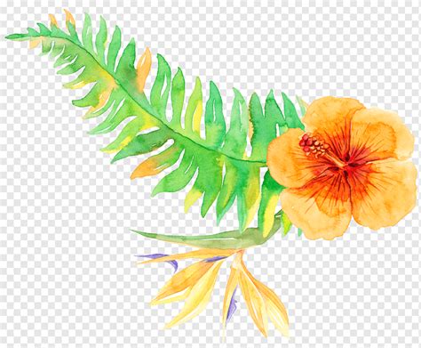 Tropical Plants Watercolor Leaves Watercolor Leaves Png PNGWing