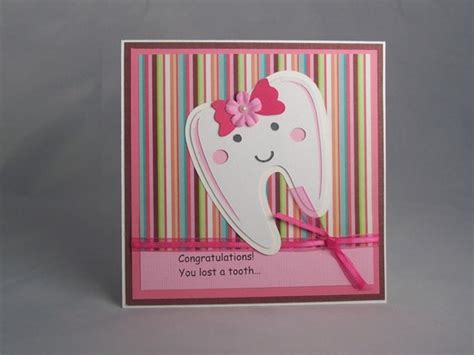 Handmade Greeting Card Tooth Fairy Card First Lost Tooth