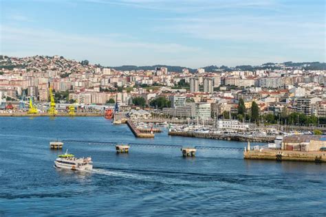 City and Port of Vigo, Spain Editorial Photo - Image of boat, building: 122293916