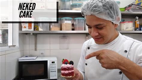 Receita do bolo Naked Cake Massa Red Velvet Chef Marcos Aurélio