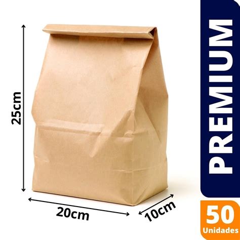 SACO DELIVERY KRAFT SOS 50 UND TAMANHO P 5 KG LISO Escorrega o Preço