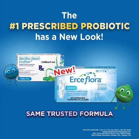 erceflora kiddie probiotic supplement  mini bottles  ml