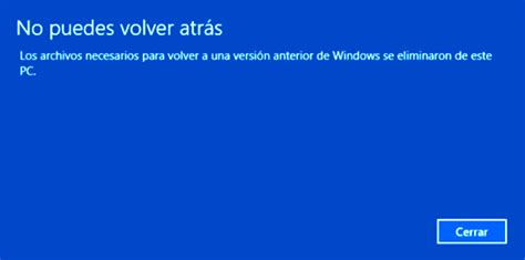 C Mo Volver A Una Versi N Anterior De Windows Si La Nueva Versi N