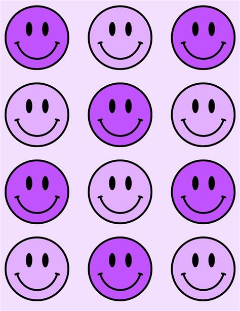 Purple Smiley Face Dorm Poster | Dorm posters, Smiley, Cute wallpaper ...