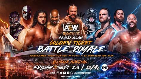 Lineup For Tonight S Aew Rampage Grand Slam Golden Ticket Battle Royal