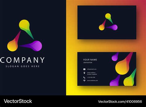 Abstract Synergy Triangle Link Connection Logo Vector Image